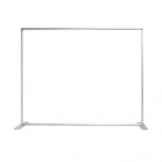 8 ft. EZ Tube® Display Straight Single-Sided White Back Fabric (Frame Only)