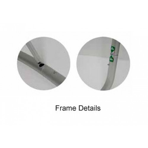 EZ Tube Trade Show Booth Hardware 10ft Waved Display - Frame Only