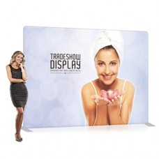 EZ Tube Display 10ft wide Straight Booth with Stretch Fabric Graphic