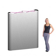 Popup Display Booth Straight Coyote 6ft wide x 7h with Fabric Panels
