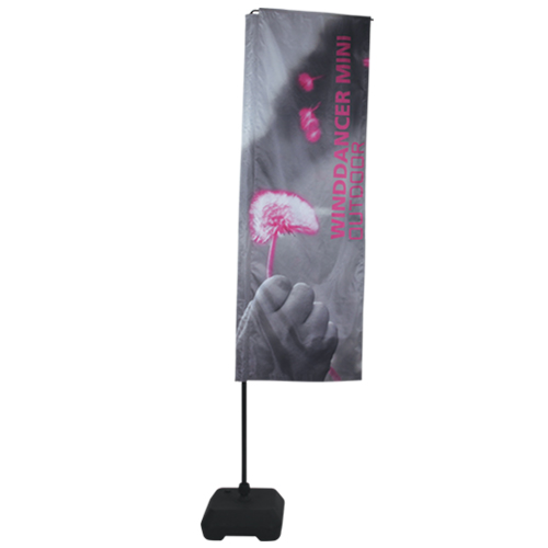 Outdoor Flag Banner 8ft Wind Dancer Mini, Telescoping, Double Sided