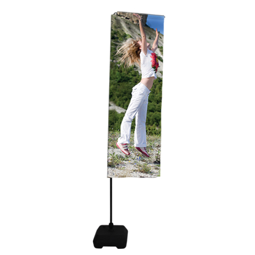 Outdoor Flag Banner 8ft Wind Dancer Mini, Telescoping, Double Sided