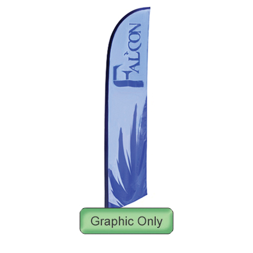 Fabric Graphic for Marketing Flag 13ft Falcon Custom Printed Banner