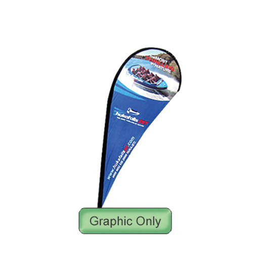 11 ft. Medium Teardrop Flag Spike Base Double-Sided (Graphic Package)