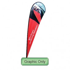 Custom Printed Graphic for Extra Large Teardrop Banner Flag 16ft Tall