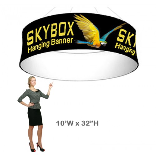 10 x 2.7 ft. Hanging Banner Circle Double-Sided (Graphic Only)