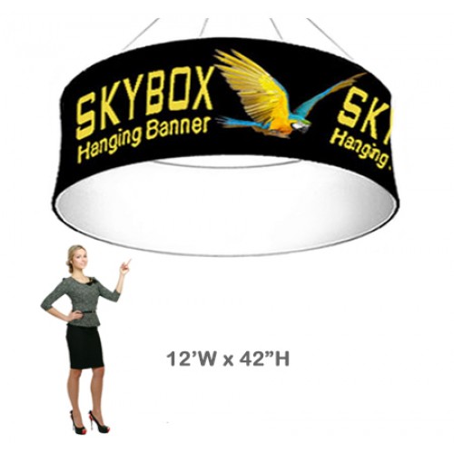 Skybox 42in H x 12ft W Round Banner