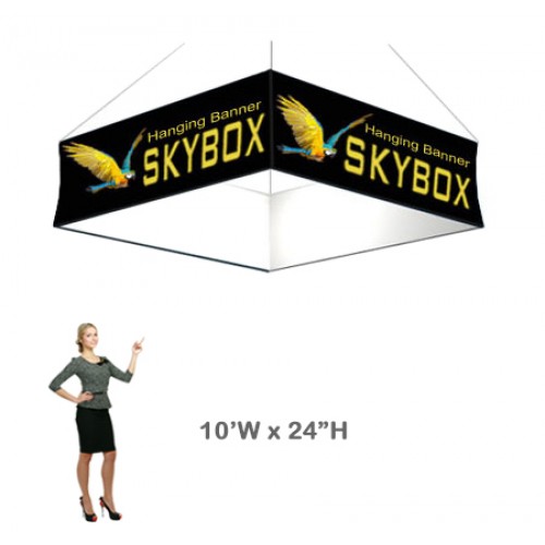 10 x 2 ft. Hanging Banner Square