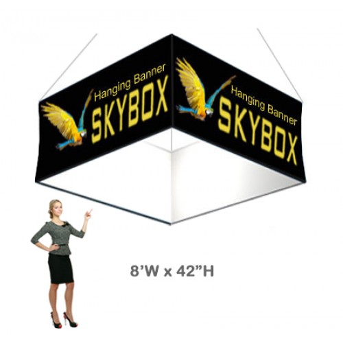 8 x 3.5 ft. Hanging Banner Square