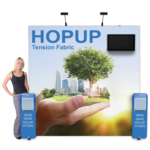 Popup Display Monitor Mount, Graphic Accents and Info Holders Kit 01