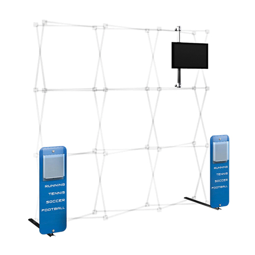 Popup Display Monitor Mount, Graphic Accents and Info Holders Kit 01