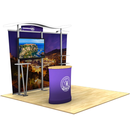 Hybrid Modular Display 10ft Timberline Counter Booth Graphic Package