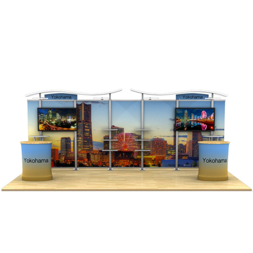 Hybrid Modular Display 20ft Trade Show Timberline Booth Package Kit B
