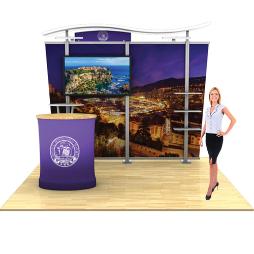 Hybrid Modular Display 10ft Timberline Counter Booth Graphic Package