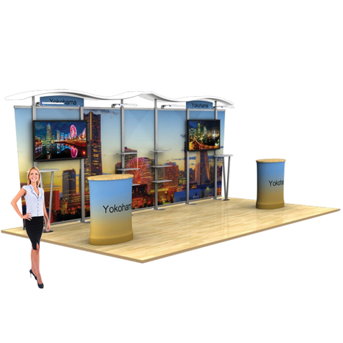 Hybrid Modular Display 20ft Trade Show Timberline Booth Package Kit B