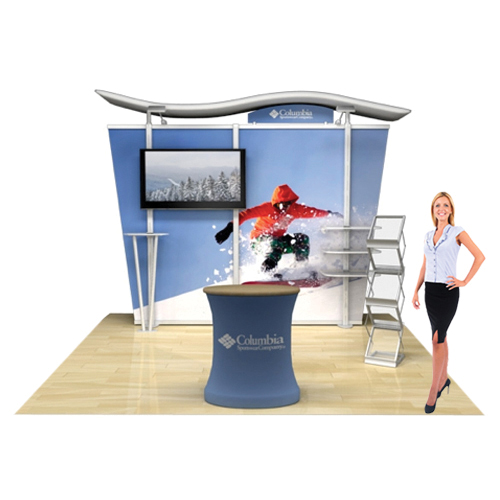 Hybrid Modular Display 10ft Large Mount Full Package Trade Show Booth