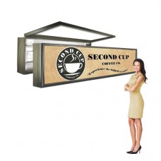 Light Box Outdoor Hinged Aluminum LED Lightbox 24 x 120 Economy 