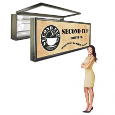 Economy Outdoor LED Light Box - Easy Access Hinged Door 36 x 48 Lightbox