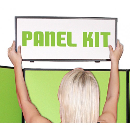 Promo Display Horizon 3 Panel Table Top Fabric Display with Header