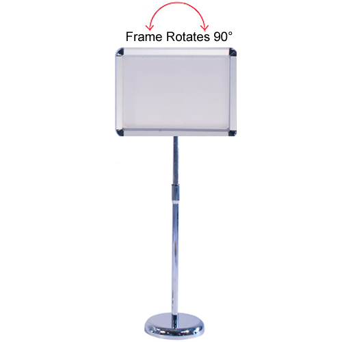 Sign Holder Graphic Pedestal Snap Frame Display Stand 12x16