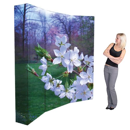 Stretch Fabric Graphic 8ft w x 7ft h Curved Hop Up Custom Graphics