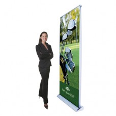 35 inch wide Silverwing Double Sided Retractable Banner Stand