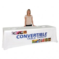 Economy Convertible Table Cover for 6ft and 8ft Tables Open Back