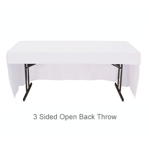 Economy Convertible Table Cover for 6ft and 8ft Tables Open Back