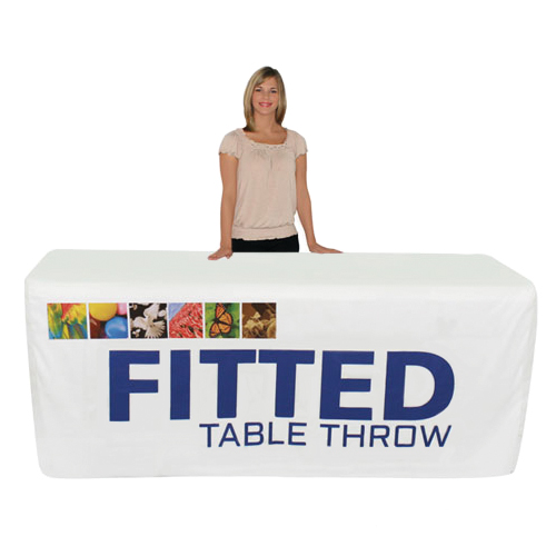 LED Backlit Fitted Table Throw 6ft Custom Printed 