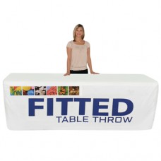 Fitted Table Cover Snugly Fits 8ft Table Printed Full Color Dye Sub