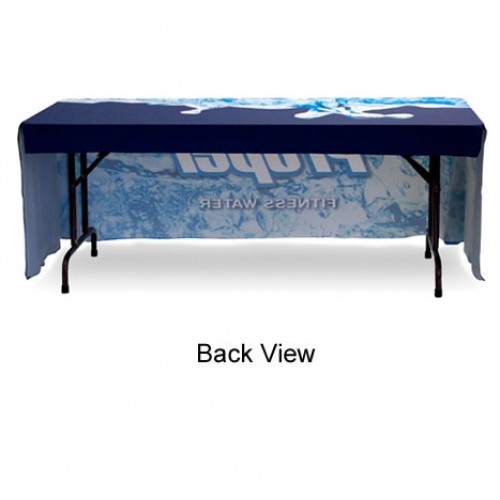 Tradeshow Table Throw 6ft Open Back Table Cover Printed Full Color