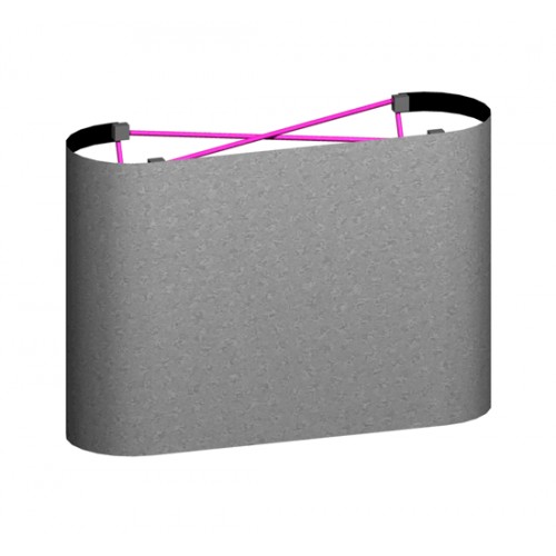 Tabletop Popup Display Plush Fabric Pop Up Straight 4ft x 2.5ft high