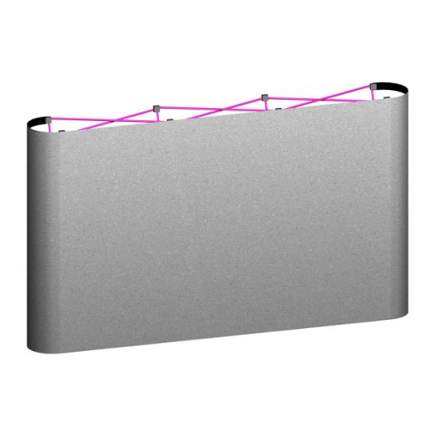 Tradeshow Tabletop Popup Display Straight 8ft wide x 5h Plush Fabric
