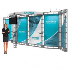 Antares Truss Booth 10ft x 20ft Backwall or Aisle Truss Frame Display