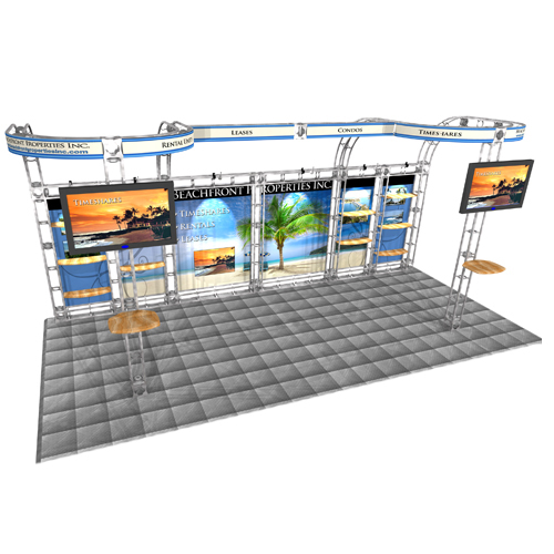 Cepheus 2 Truss Booth System 20ft Wide Truss Frame Back Wall Display