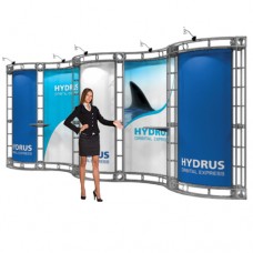 Hydrus Truss Frame Trade Show Booth Truss System 10ft x 20ft