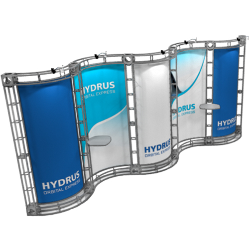 Hydrus Truss Frame Trade Show Booth Truss System 10ft x 20ft