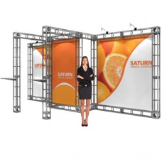 Saturn Truss Frame Trade Show Booth Truss System 10ft x 20ft