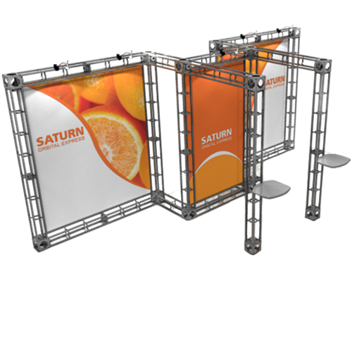 Saturn Truss Frame Trade Show Booth Truss System 10ft x 20ft