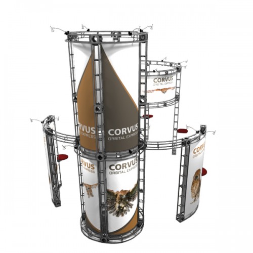 Truss Display Corvus 20x20 Island Exhibit 