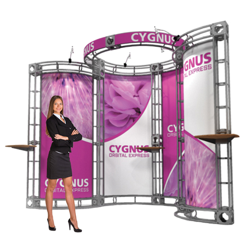 Cygnus Truss Booth 10ft x 10ft Corner Truss Display Twist and Lock