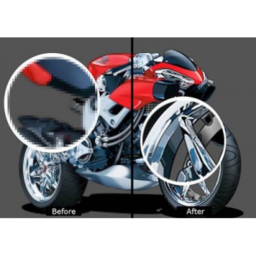 Convert Low Resolution Images to Vector Images