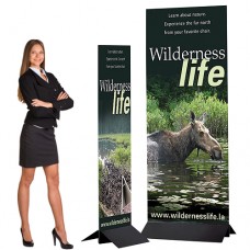 Sign Holder for Rigid Signs Wedge 12in wide Sign Base Clamp