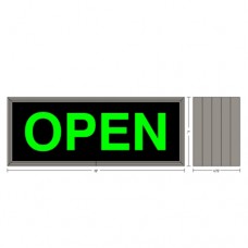 Outdoor Neon Backlit Open Sign