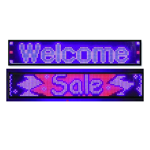 Four Color LED Window Banner