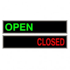 Neon Backlit Outdoor Open Closed Display