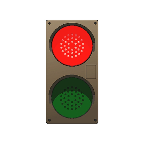 vakuum stege rulletrappe Outdoor LED Traffic Control Signal - Red Green Dot Indicator