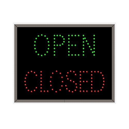 Outdoor Open Closed LED Display 14 x 18