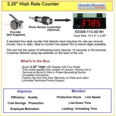 Large Digital LED Counters and Rate Displays up or down counting speed