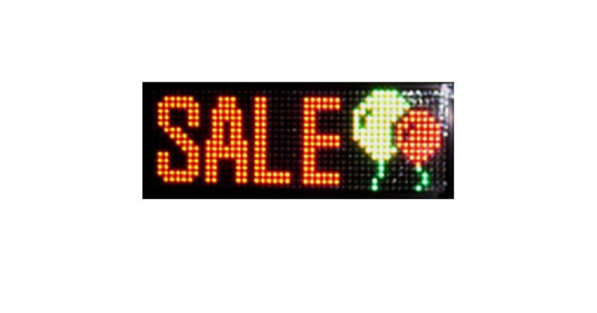 Tri-Color Indoor Outdoor LED Electronic Message Sign 12